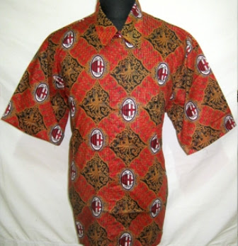 Baju Batik Bola AC Milan