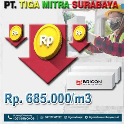 Bata Ringan Bricon Turun Harga September 2023