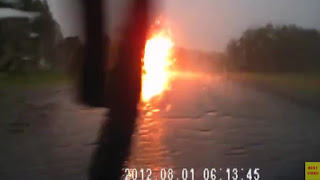 truck crash and explode