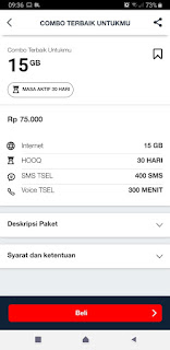 paket combo telkomsel 15 gb
