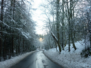 christmas snow scene