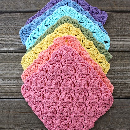 Flowers Dishcloth Free Pattern