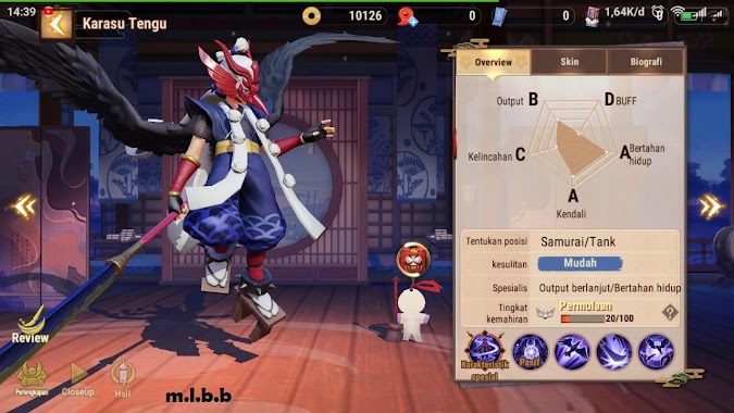 Review Tank Pemanggil Gagak Karasu Tengu Onmiyoji Arena