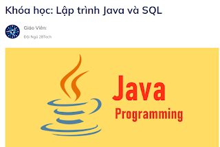 Lập trình Java và SQL Của 28Tech