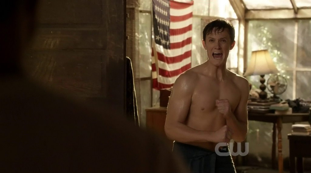 Ross Philips is shirtless in the episode Destiny and Denial of Hart of 