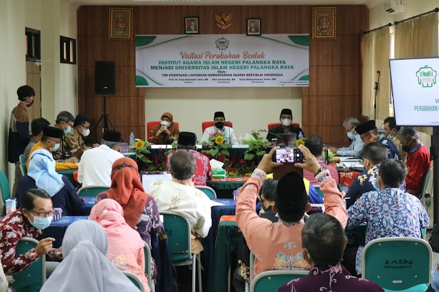 Visitasi Perubahan Bentuk IAIN Palangka Raya Menjadi UIN Berlangsung Lancar