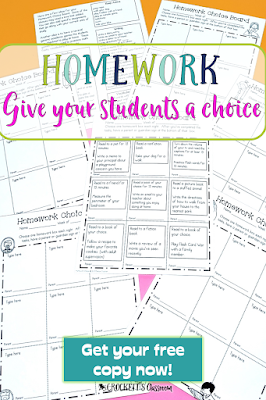 Give your kids a choice for their homework.  These editable choice boards are the perfect way to differentiate your homework assignments.