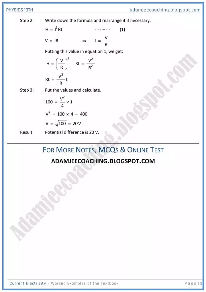 current-electricity-worked-examples-of-the-textbook-physics-10th