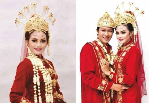 Gambar Pakaian adat Pengantin Banten.