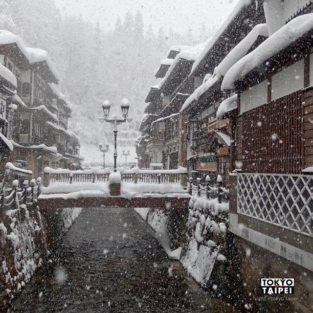 【河鹿浴池】在冰雪夢幻銀山溫泉　躲進公共浴池泡熱湯