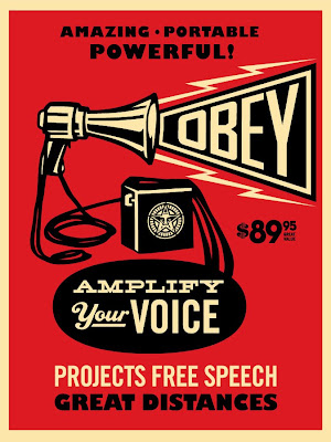 Obey Giant - Megaphone Screen Print by Shepard Fairey
