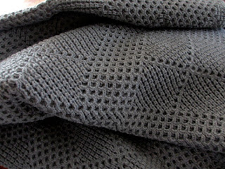 tg knits grey blanket