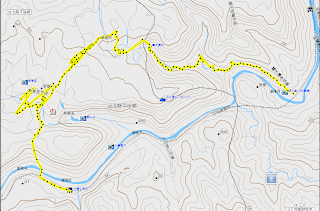 三貂嶺瀑布群 GPS軌跡圖、地圖