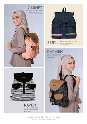 tas ransel lucu, tas ransel garnet, agen heejou bag