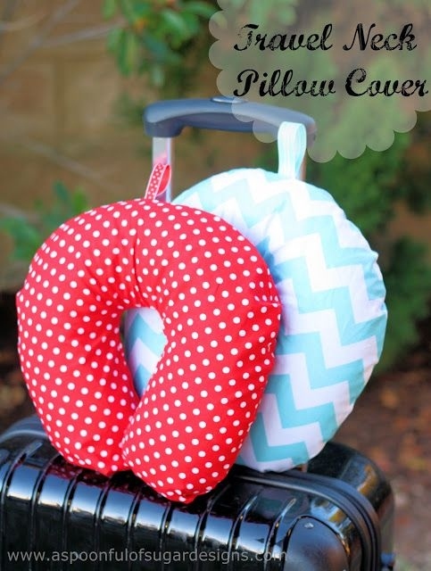 17. Travel Pillow Cover - 19 DIY Projects For The Travel Obsessed