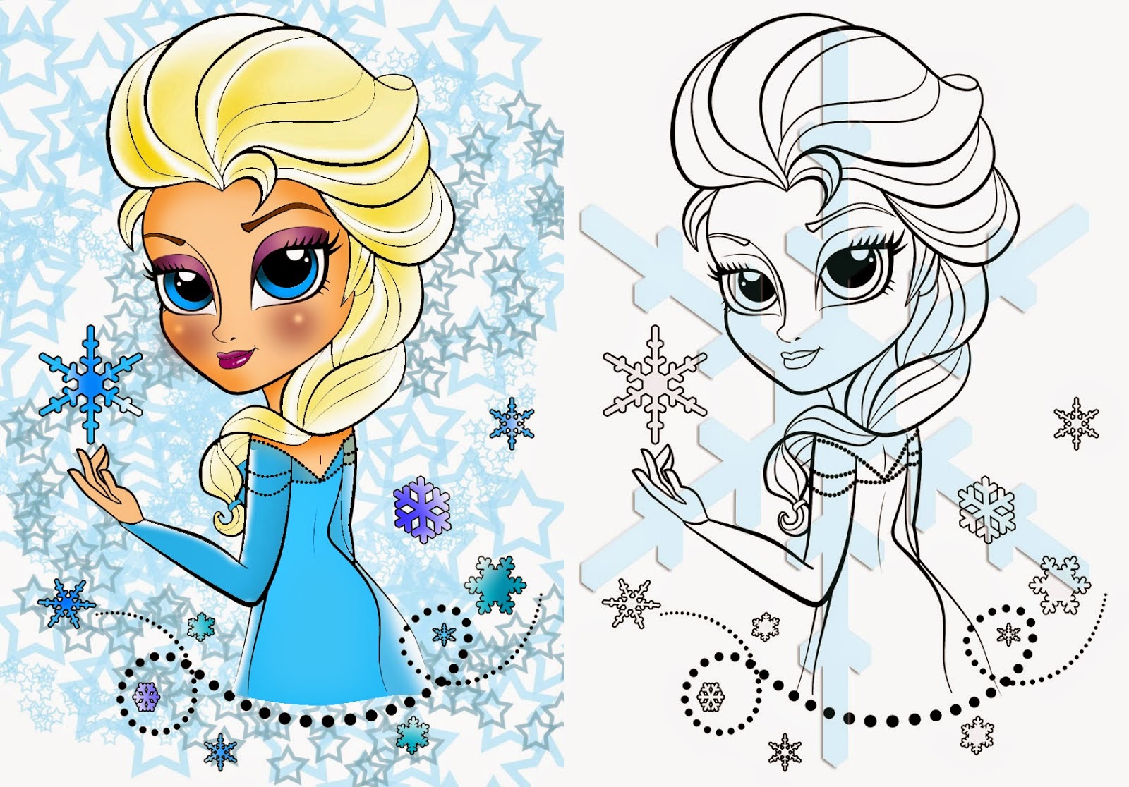 Download Coloring Pages: Elsa from Frozen Free Printable Coloring Pages