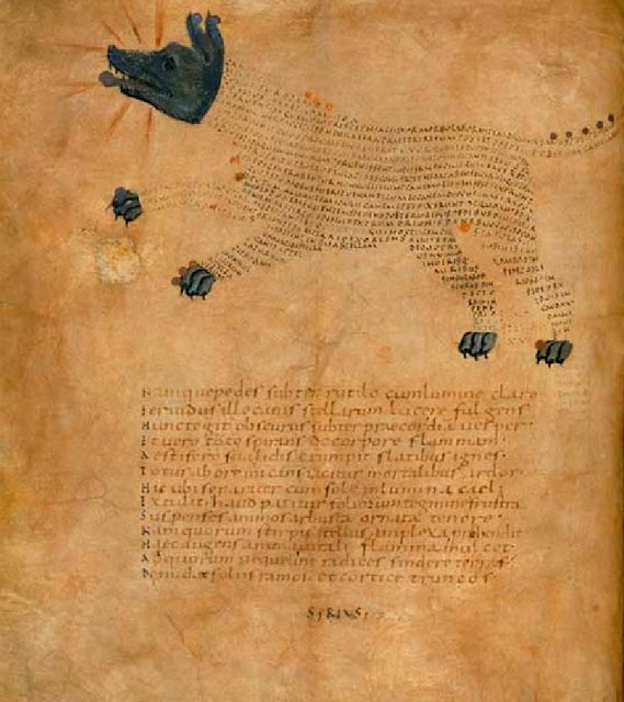 Астрономический манускрипт IX века с изображением созвездия Сириус