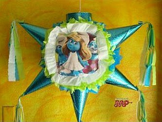 Piñatas de Pitufos para Fiestas Infantiles