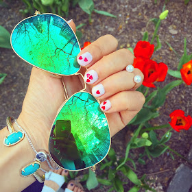 From where i stand , nails inc, heart nail, from where i stand, fashion blog, rayban sunglasses, kendra scott accessories