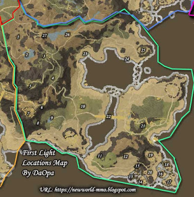 first light locations map