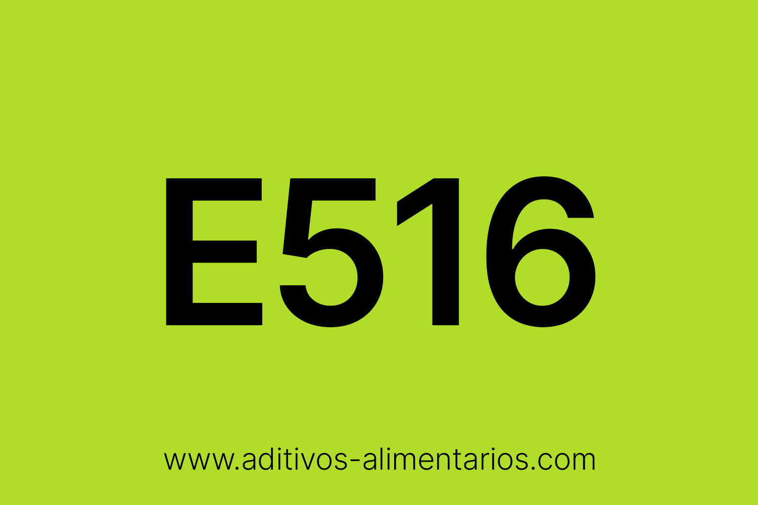 Aditivo Alimentario - E516 - Sulfatos Cálcicos