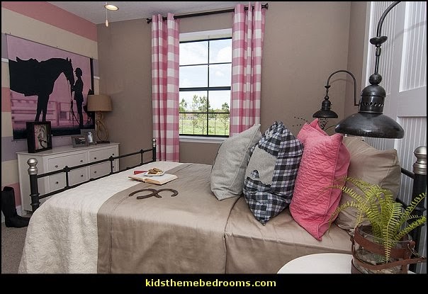 equestrian theme bedroom decorating ideas-girls horse theme bedrooms ...