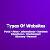Types of Websites - Portal - News - Informational - Business - Educational - Entertainment - Advocacy - Personal