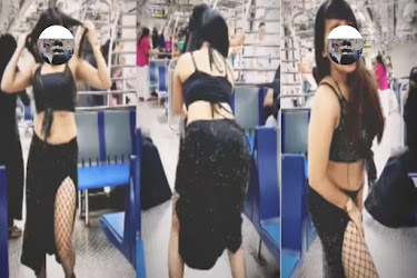 Girl Made Erotic Moves in Train To Make Hit Reel