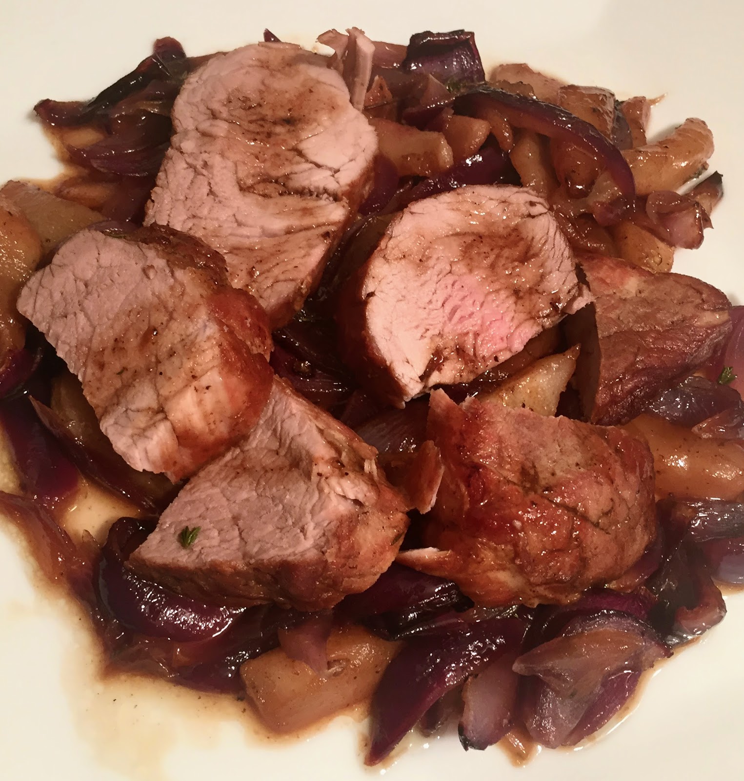 Manuela Ai Fornelli Filetto Di Maiale Con Pere E Cipolla Rossa Al Balsamico