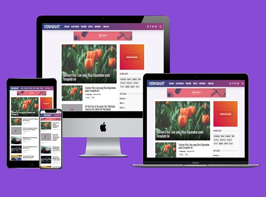 Berminat Responsive Blogger Template