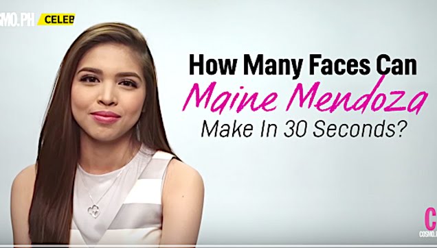 How Many Faces Can Maine Mendoza Do In 30 Seconds?