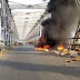BREAKING: Truck catches fire on Niger Bridge