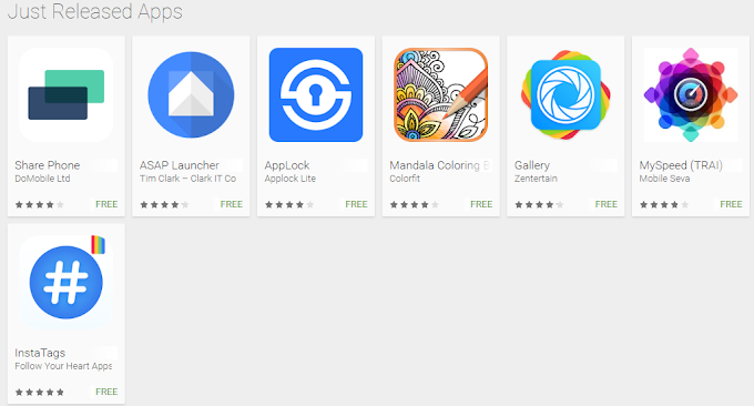 Fresh Lists - Google Play Store - Just Released apps