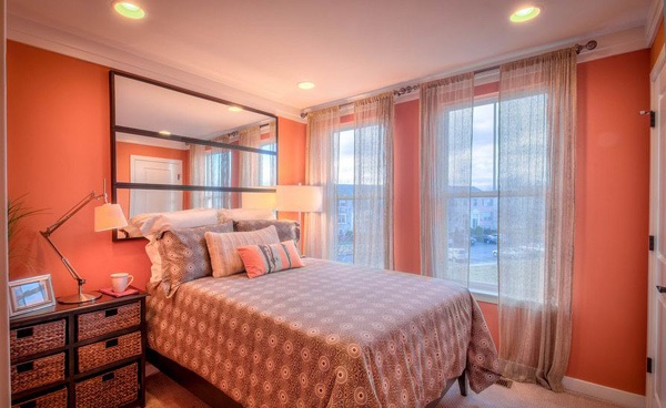 Inspirasi Desain  Kamar  Tidur  Bertema Warna  Orange  