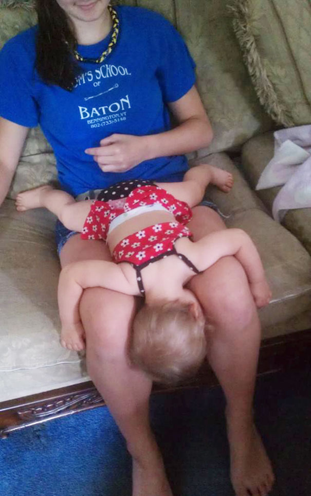 15+ Hilarious Pics That Prove Kids Can Sleep Anywhere - Napping Like A Starfish