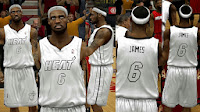 NBA 2K14 Heat White Hot Jersey