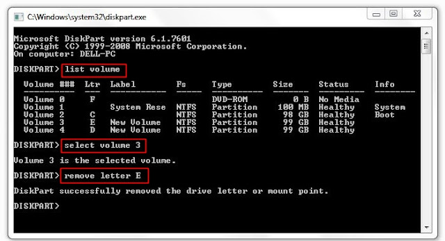 Hide local disk drive of computer