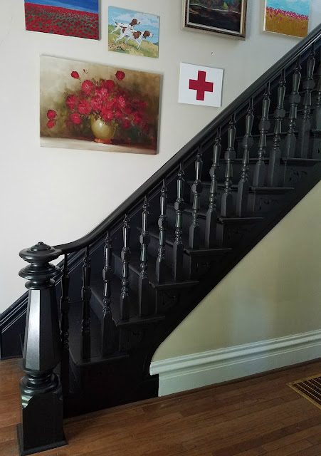 DIY Black Painted Staircase