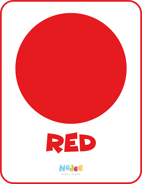 Red Color Flashcards