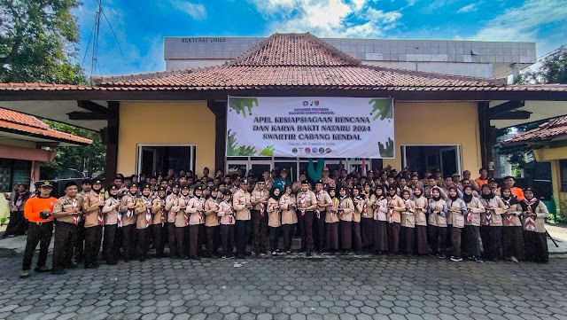Kwarcab Kendal Laksanakan Apel Kesiapsiagaan Bencana dan Karya Bakti Nataru Tahun 2024