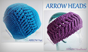 how to crochet, crochet patterns, hats, headbands, arrows, beanies, men, women,