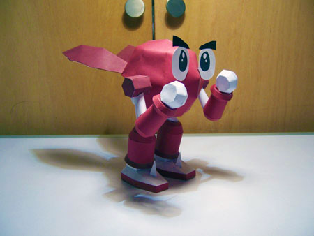 Robo Pit Papercraft RB Red