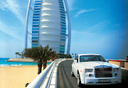 One of hotel's distinct restaurant is the Al Mahara, a seven star seafood . (burj al arab rolls royce phantom)