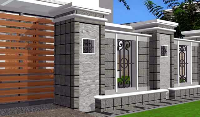 Gambar Desain Pagar Rumah Minimalis Sedehana Terbaru