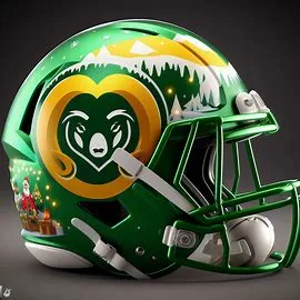 Colorado State Rams Christmas Helmets