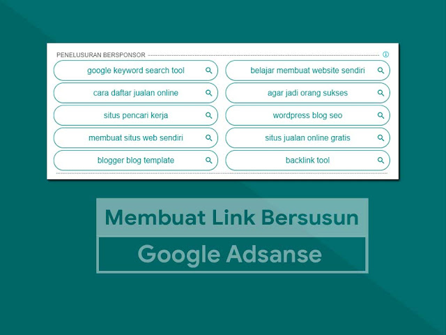 Membuat Iklan Link Bersusun