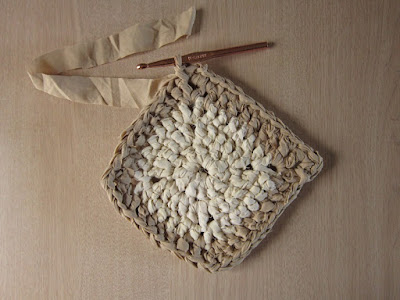 crochet, fabric scrap, rug