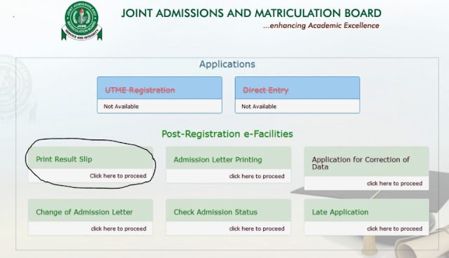 JAMB Result Online 