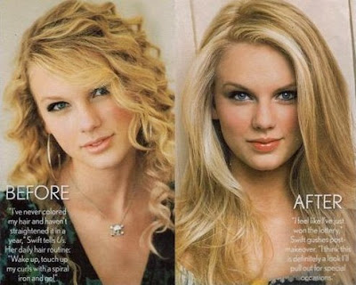 Her Straight Hair Swift is better off with her curly locks.