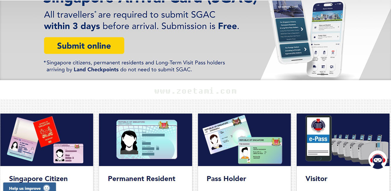 Cara Mengisi Singapore Arrival Card